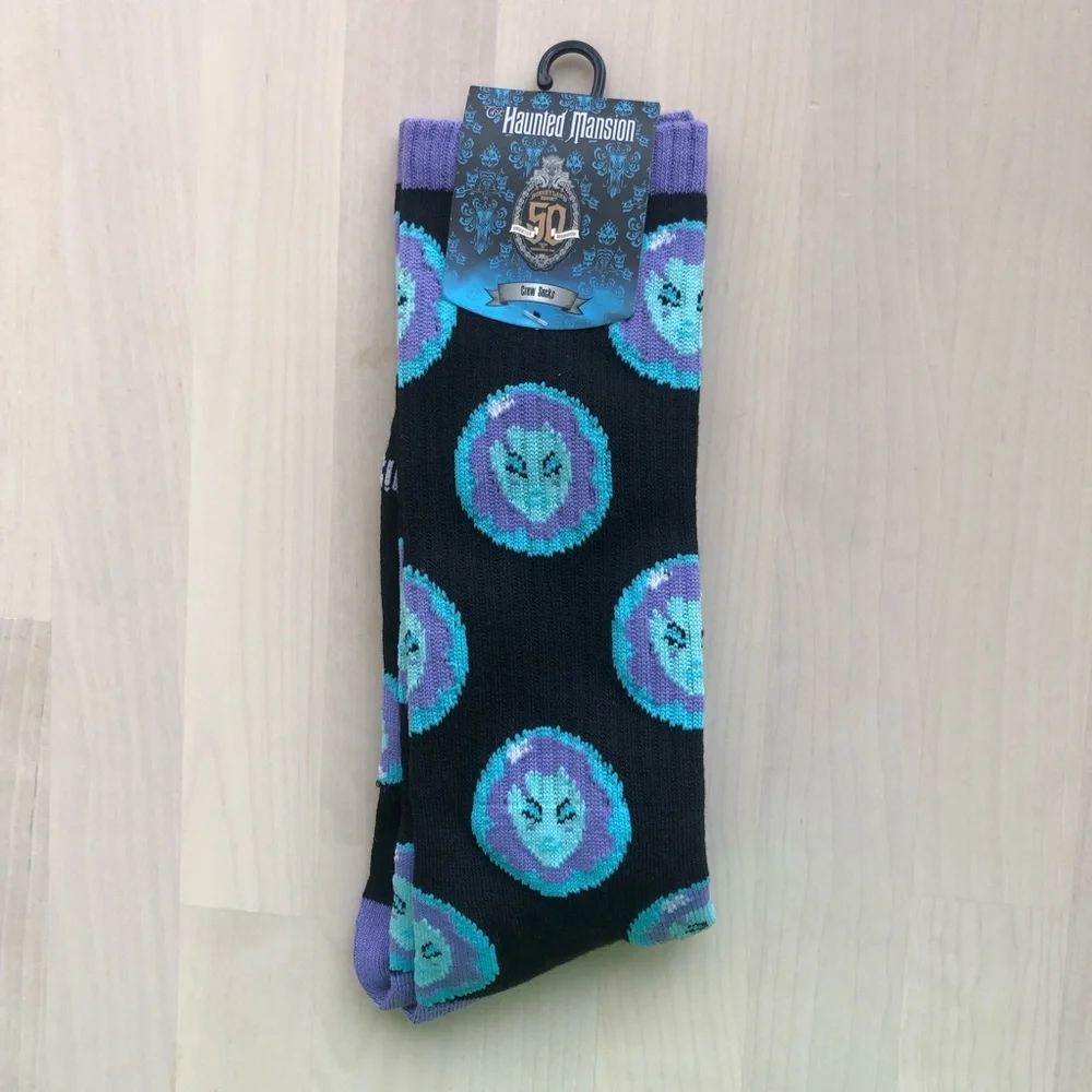 Disneyland Resort 50th The Haunted Mansion Madame Leota Crew Socks
